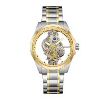 Reloj Mecánico de Cuarzo de Lujo para Hombres Automático Correa de Cuero Estilo Formatal - details 2