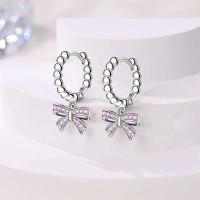 Anillos de pavimentación brillantes de circonita 2025 con lazo de plata pura Original, pendientes para mujer, regalos de joyería de aniversario - details 21