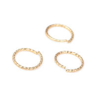 Anillos de salto de alambre trenzado de latón color oro de 18K de 5MM 6MM 8MM 10MM 12MM, anillos divididos, suministros para la fabricación de joyería, accesorios para bricolaje - details 17