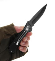 Navaja Plegable Cuchillo Multiusos para Camping y Picnic Hojas de Acero Inoxidable Negro Cubiertas - details 3