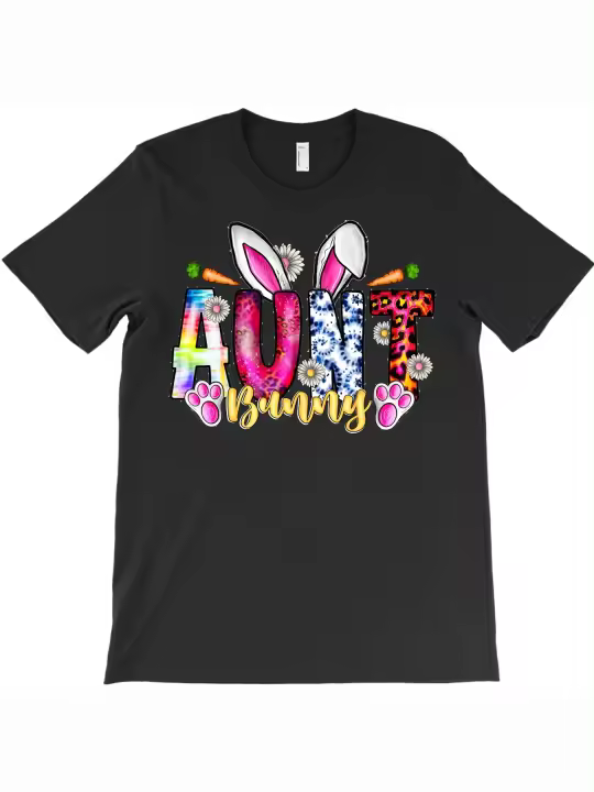 Camiseta Aunt Bunny, regalo para papá, manga corta con cuello redondo suave y cómoda, 1664g - 1