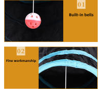 Túnel de Juego plegable para gatos, suministros para mascotas, barril de perforación transpirable para interiores, papel fuerte - details 1