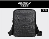 Bolso de Hombro Deportivo y de Ocio Patrón de Cocodrilo en Cuero Bolso Vertical de Moda Retro - details 19