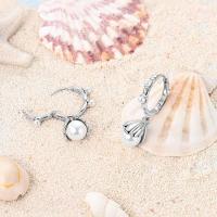 Pendientes coloridos de plata de circonio, cruz, calavera, torre de hierro, pluma estilográfica, taza de café, estrellas, regalos de mujer, joyería de boda - details 38