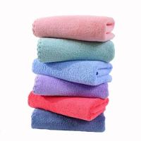 Toalla Veet de Coral liso, toallas faciales de baño suaves absorbentes de alta microfibra engrosadas, 35x75cm - details 7