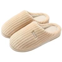 Zapatillas de casa para hombre y mujer, chanclas informales de suela gruesa suave, pantuflas cálidas de felpa, zapatos antideslizantes para dormitorio, invierno, novedad - details 14