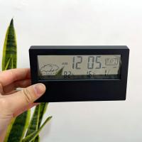 Reloj termo higrómetro, pantalla meteorológica creativa, despertador electrónico, decoración de mesa de escritorio para salón y dormitorio - details 4