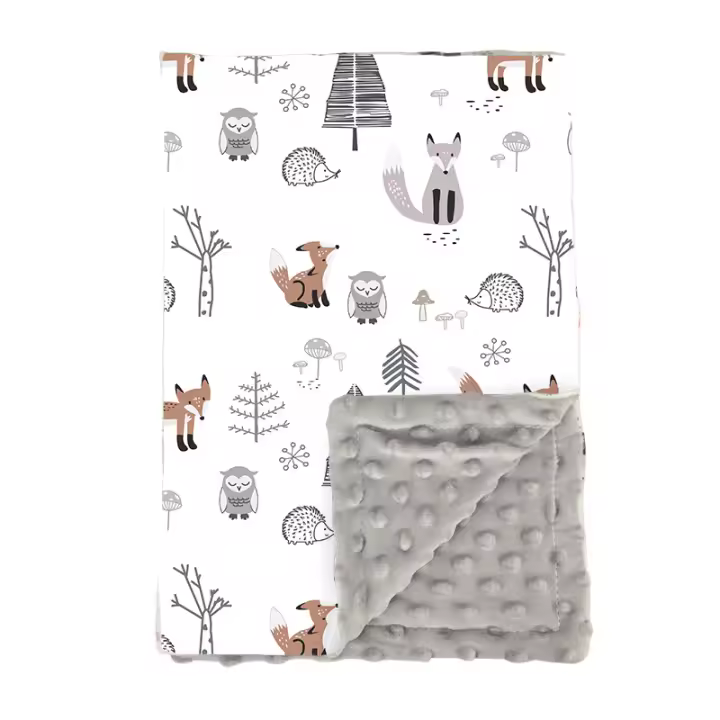 Manta para Bebe Suave y Cómoda para Dormir Diseño de Dibujos Animados - 1