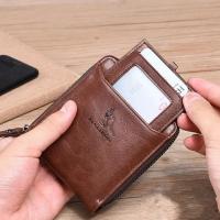 Cartera De Cuero Para Hombre Lujo Monedero Con Bolsillo Para Monedas Y Tarjetas RFID Cierre De Cremallera Regalo Para Hombres Bolsa De Dinero - details 18