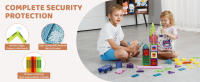 SucceBuy Azulejos magnéticos, 121 piezas para niños, juego de construcción con extras, juguetes STEM para mayores de 5 años - details 3