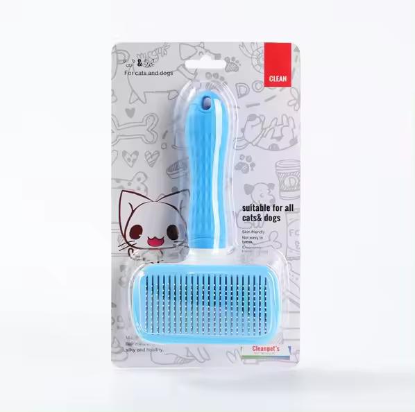 Peine para Gatos Herramienta de Eliminación de Pelo Flotante Botón para Eliminación de Pelo - 1