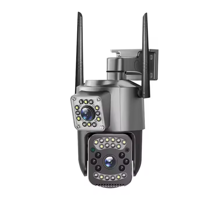 Cámara IP WIFI de seguridad para exteriores Cámara de videocamera inalámbrica de 8MP 4K PTZ lente Dual Zoom 10X visión nocturna montaje en pared estilo de torre compatible con smartphone y Android - 1