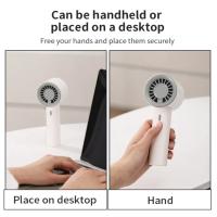 Ventilador portátil de mano con carga USB, miniventilador de bolsillo multifuncional de aspecto bonito, pequeño, ligero y de poco ruido - details 10