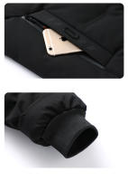 CHAIFENKO Chaqueta de Invierno de Forro de Poliéster Abrigo de Forro Removible Zip de Cierre - details 8