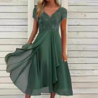 Vestido de verano de moda con cuello en V, pantalones cortos casuales, vestidos de manga para mujer - details 1