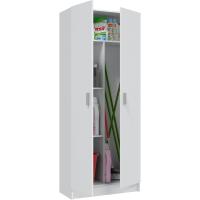 Armario Auxiliar Blanco 3 Puertas Acabado Mate Medidas: Ancho: 109 cm x Fondo: 37 cm x Alto: 180 cm - details 8