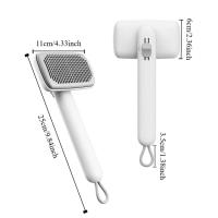 Peine profesional para el cuidado de mascotas, portátil, lavable, de acero inoxidable, fácil de operar, peine colgante para cortar el pelo de perros - details 0