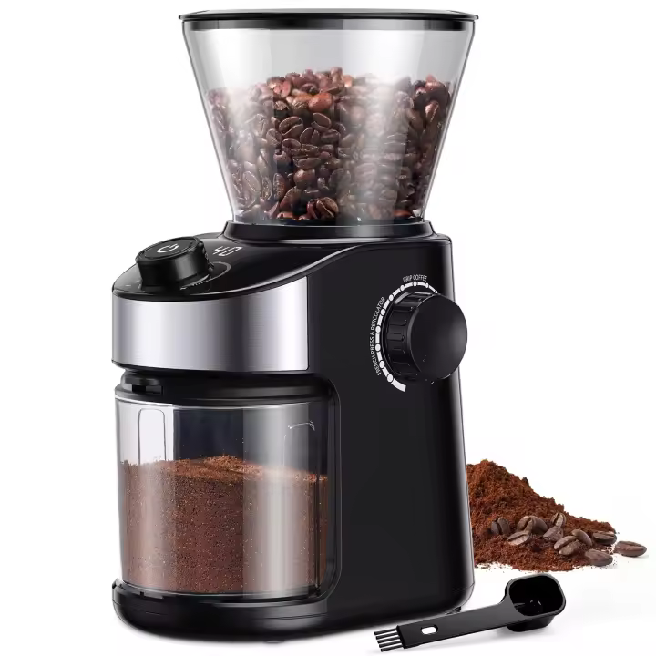 Molinillo de Café Eléctrico 32 Tamaños de Molienda Molinillo de Habas para Uso Doméstico con Botón de Limpieza - 1