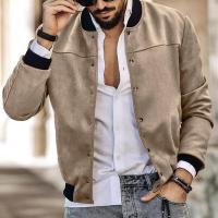 Chaquetas de moda de primavera para hombre, chaquetas informales con cuello levantado, abrigos, chaqueta para hombre - details 3
