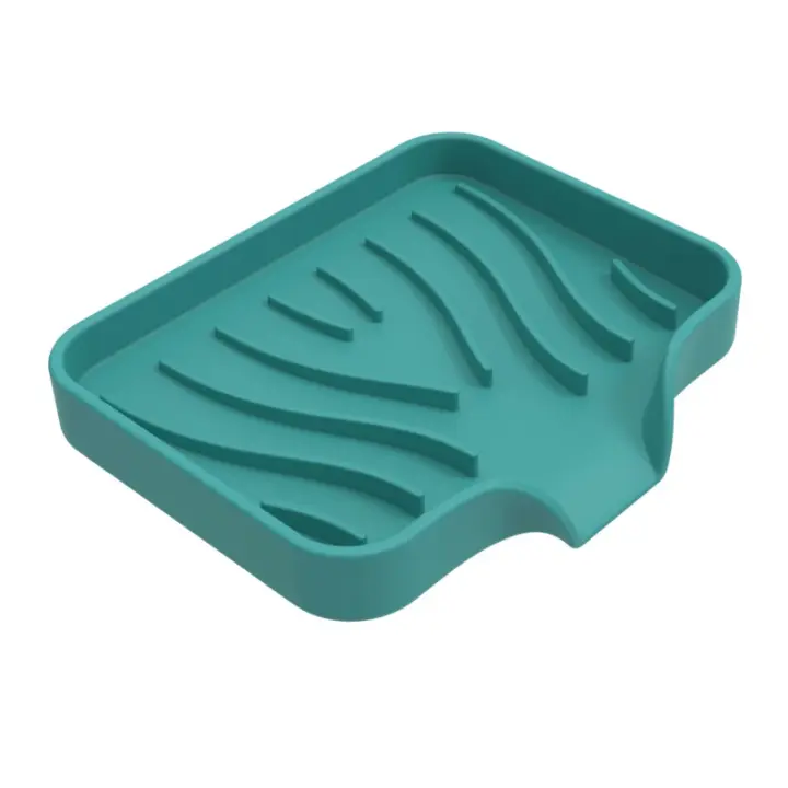 Jabonera de silicona para baño Soporte de barra de jabón autodrenante Fregadero de cocina Jabonera - 1