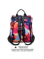 Mochila Multifuncional Antirrobo de Gran Capacidad Estilo Floral Correa de Hombro Arcuada - details 19