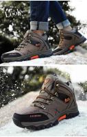 Zapatillas de deporte para hombre, montañismo, cuero impermeable, senderismo, invierno cálido para hombre, botas de nieve, zapatos de trekking al aire libre - details 36