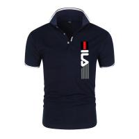 Polo con solapa estampada para hombre, Camiseta ajustada de manga corta, de negocios, informal, de alta calidad, a la moda, de v - details 11