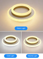 Lámpara de Techo Redonda y Cuadrada LED TOMAXIN 20CM para Habitación Luz de Pasillo Interior Cambiable de Color Moderna 220V - details 7
