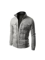 Sudadera casual con cremallera para hombre moderna y minimalista. - details 3