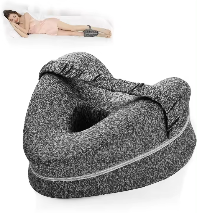 Almohada ergonómica para las piernas, cojín de espuma viscoelástica para dormir de lado, rodilla - 1