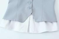 Top sin Mangas a Rayas con Cuello en V Vestido de Moda para Mujeres al Aire Libre - details 4