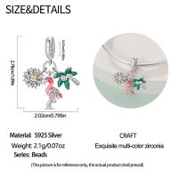 Encanto de Flamenco y Unicornio de Plata Esterlina 925 Joyería de Pulsera Original DIY para Mujeres - details 0