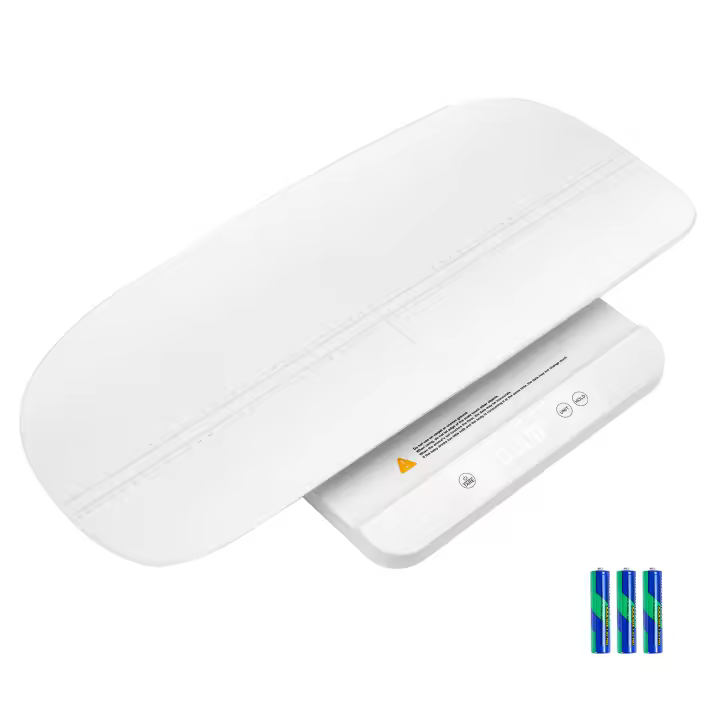 SucceBuy Báscula para bebés, Bluetooth inteligente 2 en 1 digital 66 libras, bandeja desmontable para pesar, función de retención y tara, 5 unidades para niños pequeños, mascotas, 3 pilas incluidas - 1