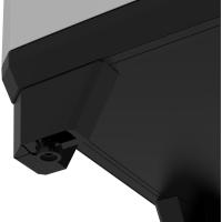 Armario Linear Escobero Almacenamiento de Resina con 2 Puertas y 3 Baldas Negro/Gris - details 14