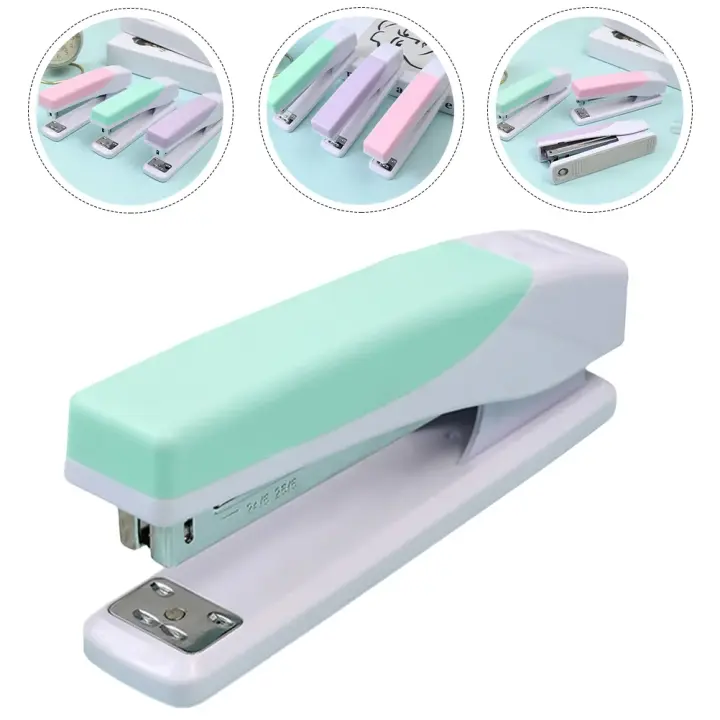 Grapadora multiusos, escritorio de trabajo para niños, decoración de escritorio, grapadoras de goma para suministros de oficina resistentes - 1