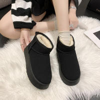Botas de nieve de suela gruesa para mujer, zapatos de lana de piel de oveja auténtica, con plataforma de lujo, novedad de invierno, 2023 - details 16