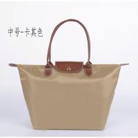 Bolso plegable de nylon con asa superior para mujer，estilo clásico，tamaño 42*27*19CM - details 6