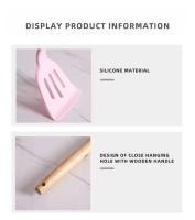 Juego de Utensilios de Cocina de Silicona Resistente y Antideslizante 11 Piezas Completas con Soporte de Acero Inoxidable Incluye Espatula y Cuchara de Almacenamiento - details 8