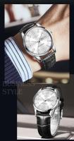 Reloj de Pulsera de Cuero de Alta Calidad TAXAU para Hombres Dual Calendario Clásico Luminoso - details 8
