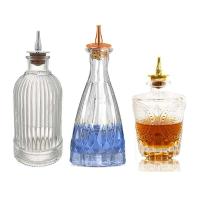Botella de vidrio con tapa de acero inoxidable amarga para cóctel, 200 ml/150 ml/130 ml - details 3