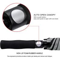 Paraguas de Golf abierto automático, paraguas de palo impermeables a prueba de viento con doble dosel extragrande de gran tamaño - details 26