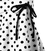 Primavera y verano, nuevo y elegante buocks envuelto para mujer, con lunares, sirena sexy con lápiz ajustado - details 7