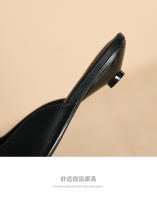 Nuevos zapatos de trabajo Xiaoxiangfeng retro simples de tacón bajo - details 6