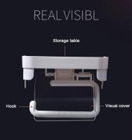 Soporte de papel toalla de baño adhesivo para pared, accesorio de cocina sin perforar, organizador de papel higiénico - details 16