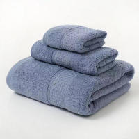 Juego de toallas de algodón suave y altamente absorbente, 3 piezas, incluye toalla de baño y 1 toalla de lavado para el baño del hogar - details 7
