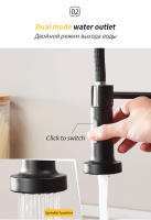 Grifo de resorte para cocina, agua fría y caliente - details 3