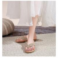 Sandalias Bohemias Mujer 2025 con Cristales - Punta Redonda y Suela Plana |   Zapatos de Verano Elegantes para Playa y Paseos Urbanos - details 8