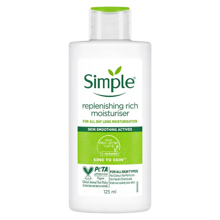 Rehidratante rico en reposición, 125 ml de Simple - 1