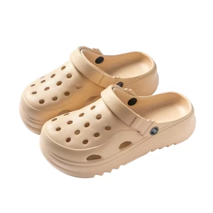 Zuecos de mujer novedad, sandalias de plataforma gruesa, cómodas pantuflas de moda, sandalias de playa de verano. - 1