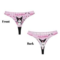 Tanga personalizada Kuromi Anime G-string para mujer, bragas elásticas transpirables, ropa interior - details 3